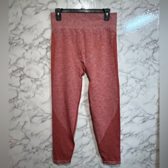 Victoria's Secret PerFormance Full Length Seamless Cinnibar Marl Leggings Size L - Picture 2 of 6